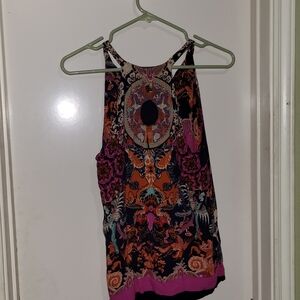Renee C. Colorful Patterned Tank Top
